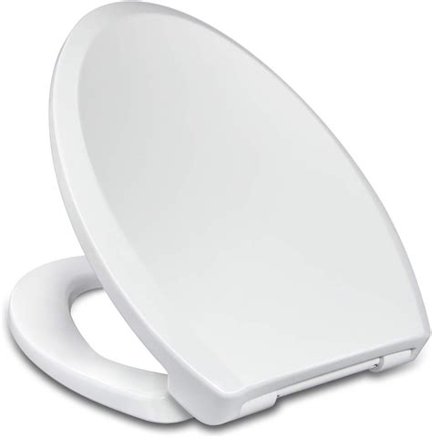 oblong slow close metal bracket toilet|Amazon.com: Elongated Toilet Seat With Metal Hinges.